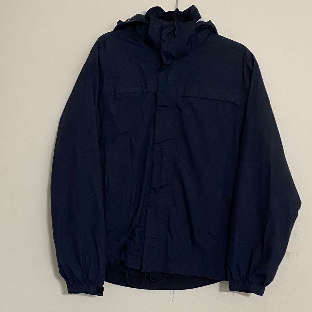 511 Tactical Men black Jacket rain breaker hooded S outdoor camp hiking full zip
